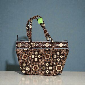 New With Tags Vera Bradley Miller Bag “Canyon” With Zip Closure